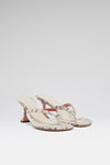 Juliette 70 luxury natural snake thong sandals