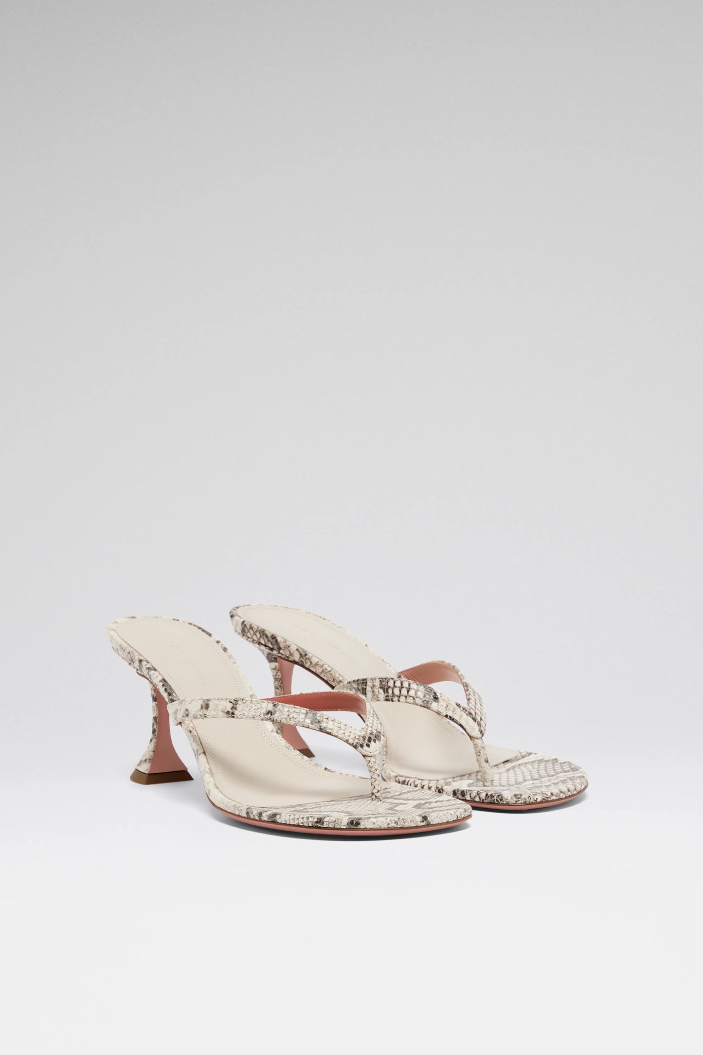 Juliette 70 luxury natural snake thong sandals