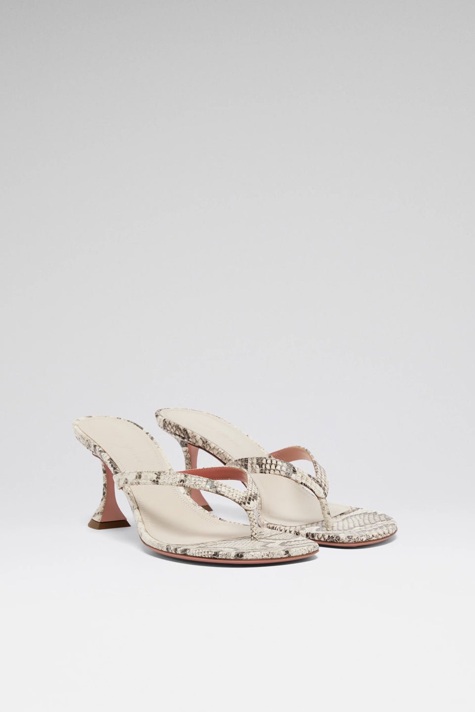 Juliette 70 luxury natural snake thong sandals