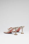 Juliette 70 luxury natural snake thong sandals for women
