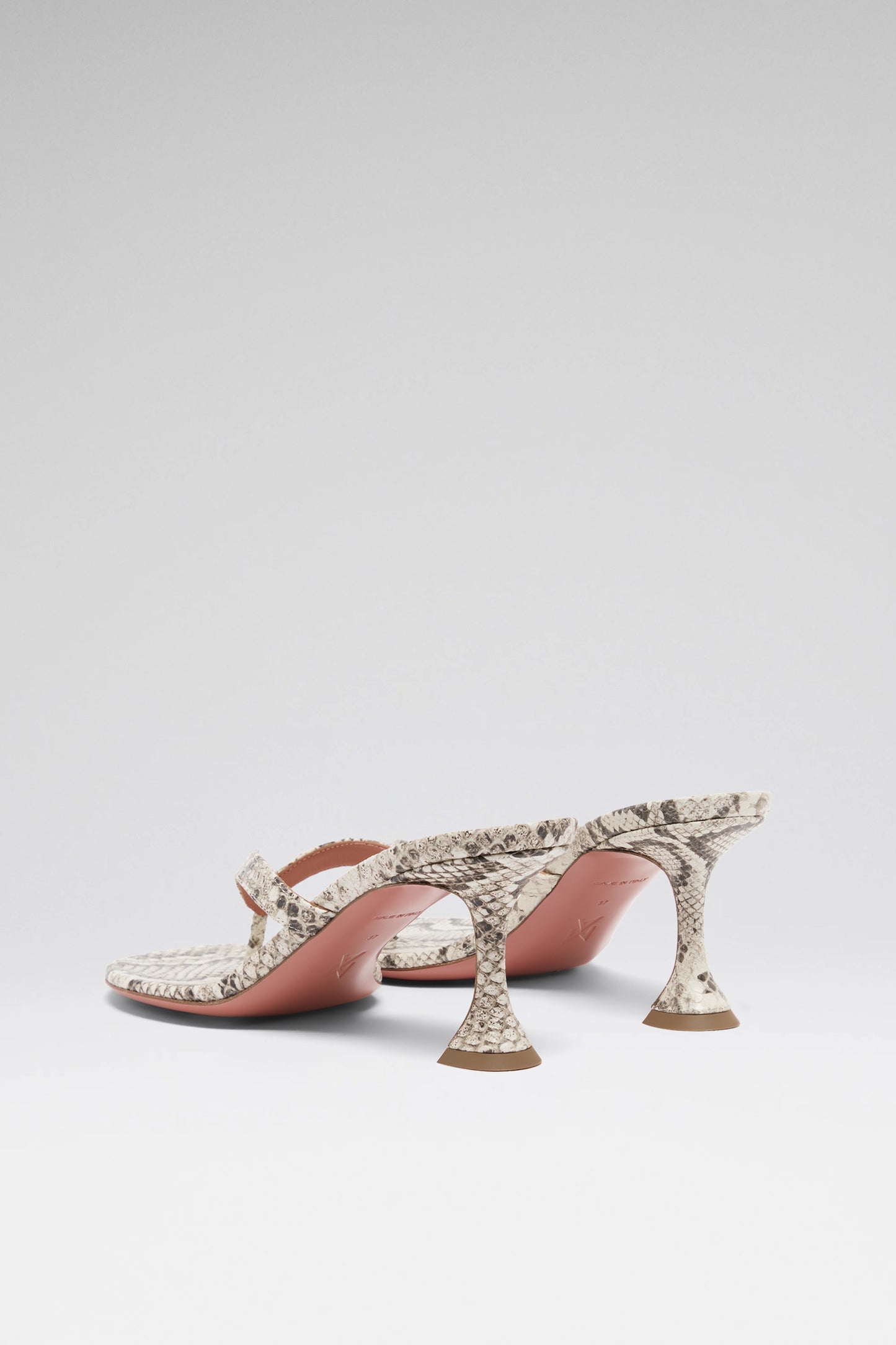 Juliette 70 luxury natural snake thong sandals for women