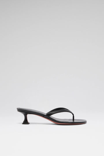 Juliette Thong Slipper 45 Black Nappa
