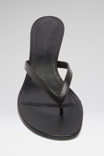 Juliette Thong Slipper 45 Black Nappa