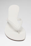 Juliette Thong 45 Slipper White Nappa