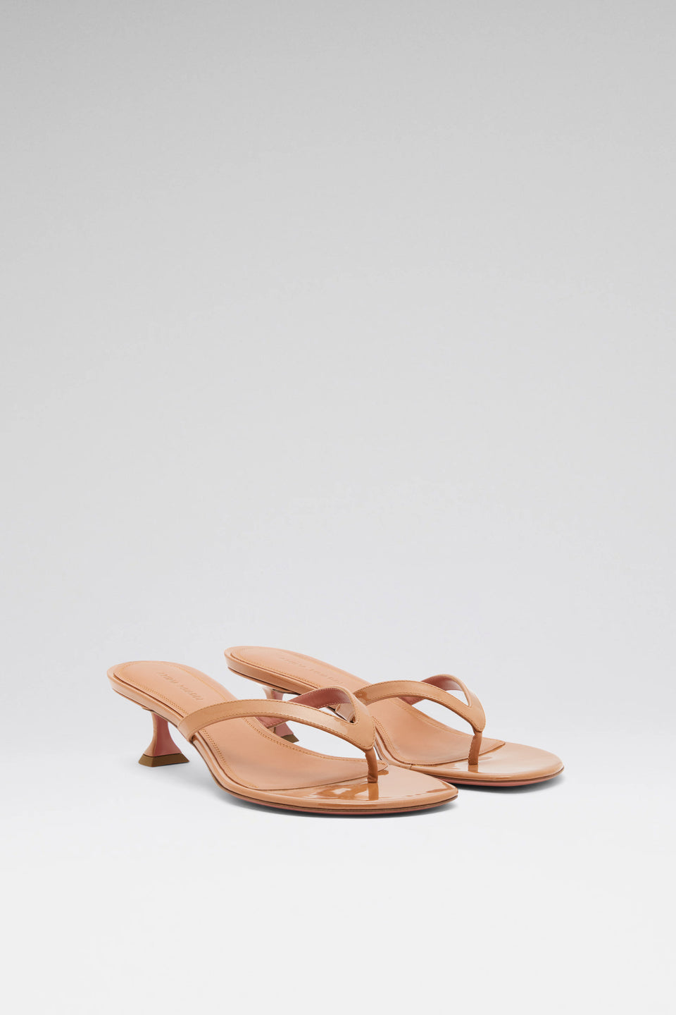 Juliette Thong Slipper 45 Pearly Latte Patent