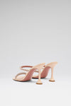 Gigi Slipper 95 Pearly Champagne Patent And Gold Quartz Crystals