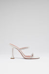Gigi Slipper 95 White Nappa And White Crystals