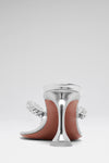 Gigi Thong 70 Silver Mirror And White Crystals