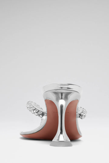 Gigi Thong 70 Silver Mirror And White Crystals