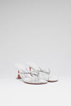 Gigi Thong 70 Silver Mirror And White Crystals