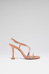 Sally Sandal 95 Latte Satin And White Crystals