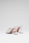 Lupita Crystal Net Slipper 95 White Nappa And White Crystals