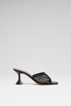 Lupita Slipper 70 Black Net And Black Nappa