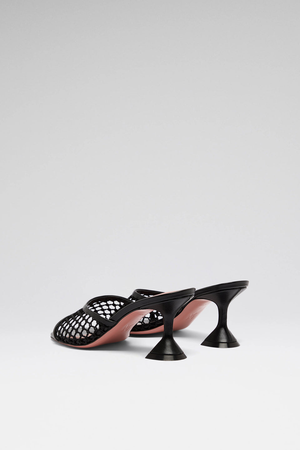 Lupita Slipper 70 Black Net And Black Nappa