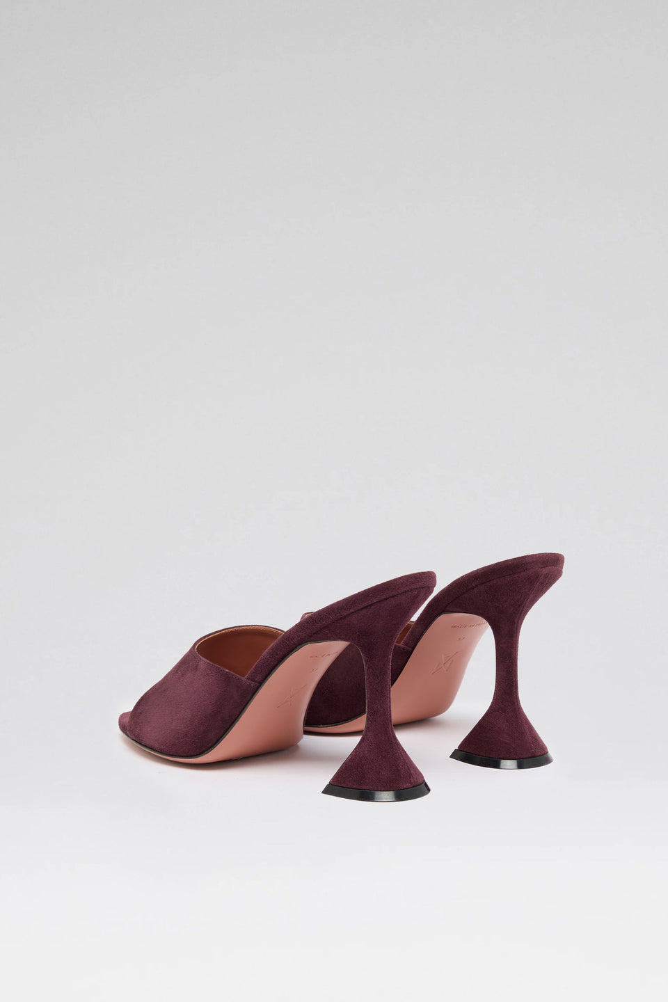 Lupita 95 luxury merlot suede slippers for women