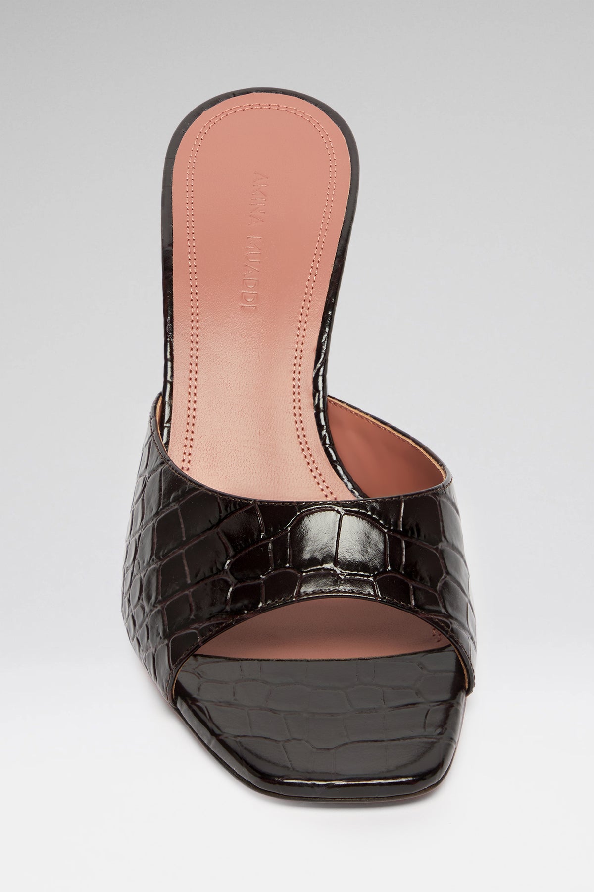 Lupita Slipper 70 Shiny Coffee Printed Croc