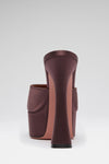 Dalida Slipper 140 Coffee Satin