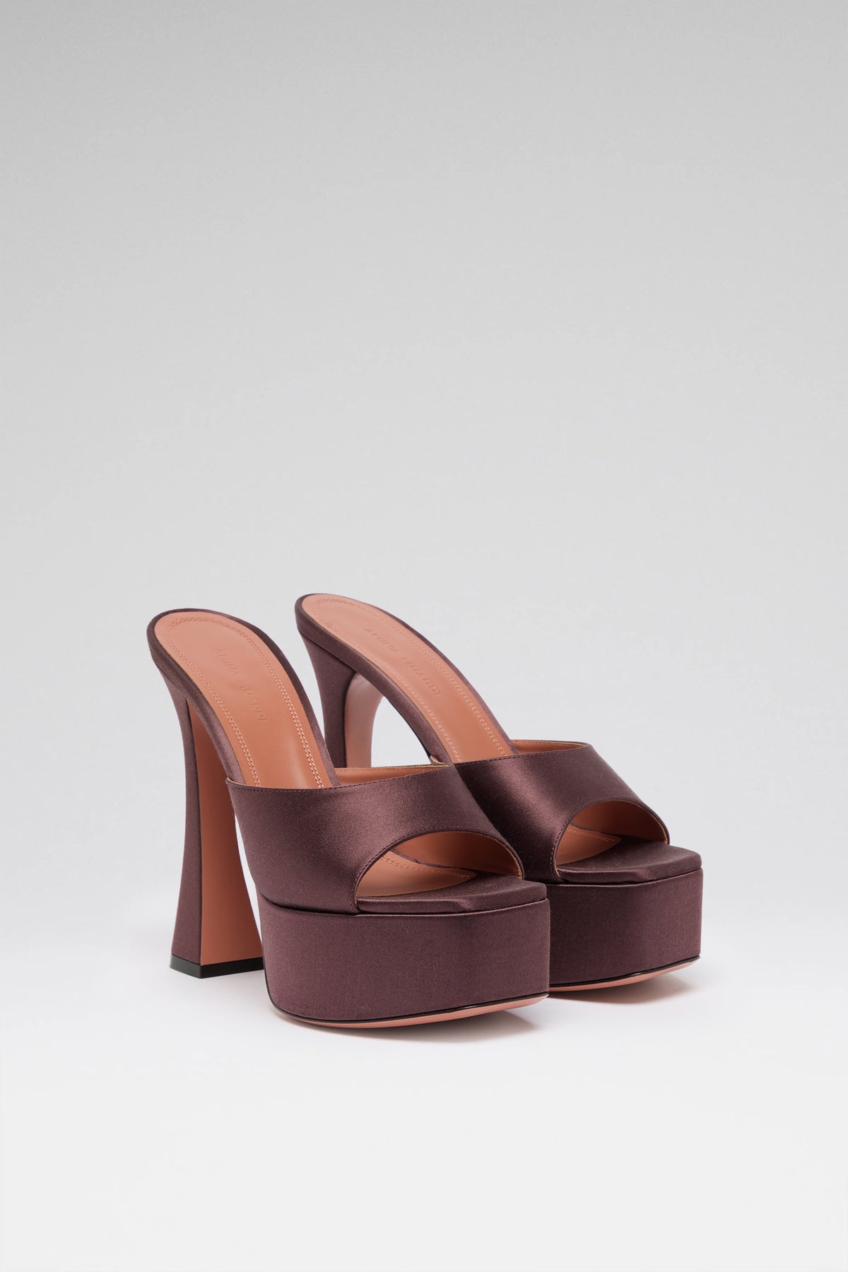 Dalida Slipper 140 Coffee Satin