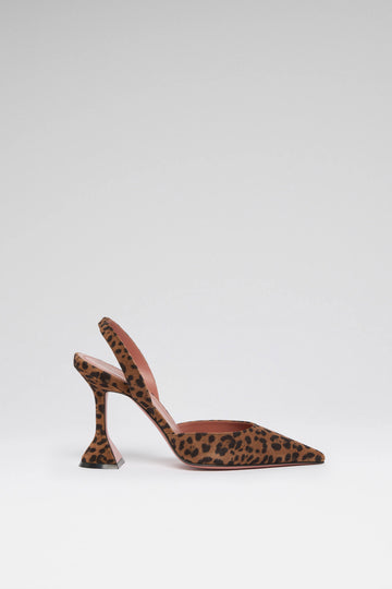 Holli Sling 95 Leopard Printed Suede