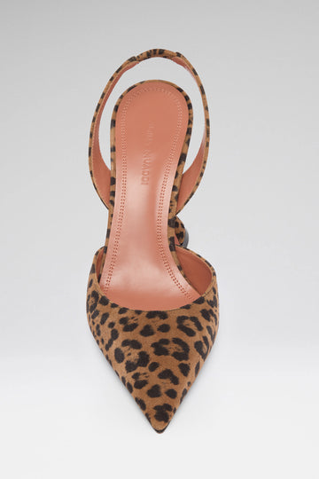 Holli Sling 95 Leopard Printed Suede
