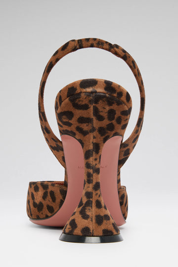 Holli Sling 95 Leopard Printed Suede