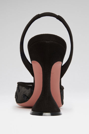 Holli Mesh 95 designer slingbacks