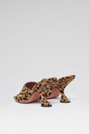 Taylor 90 luxury leopard pony slippers for women