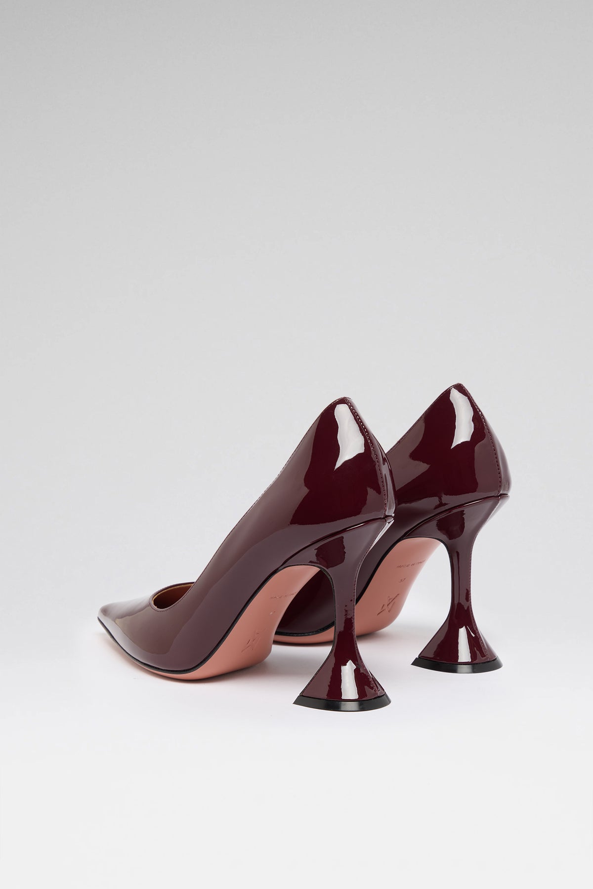 Ami 95 luxury merlot patent pumps for women
