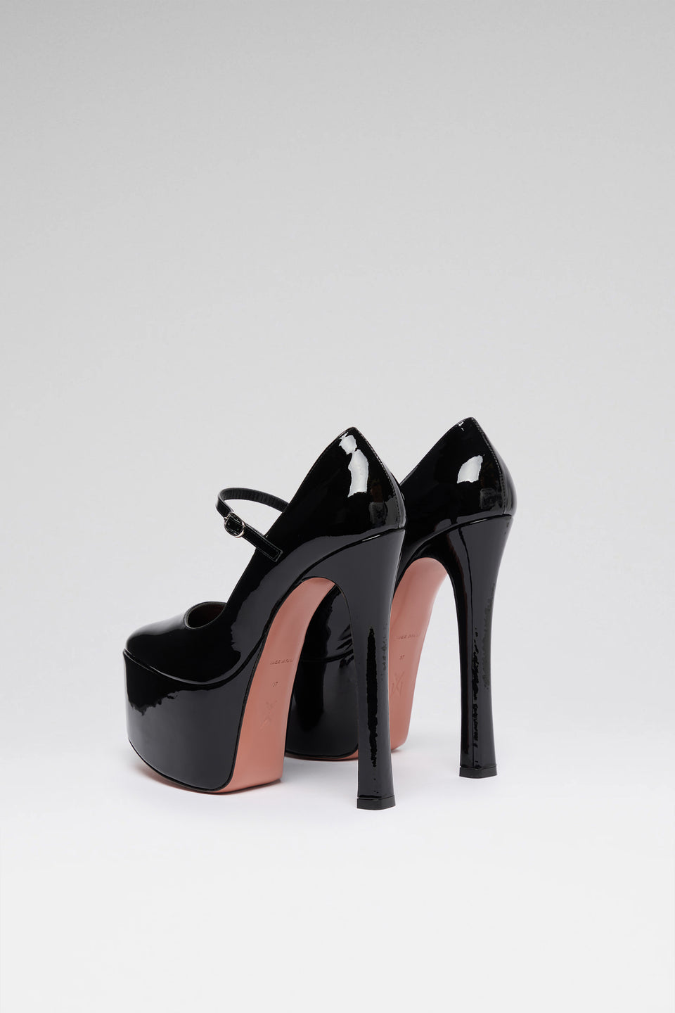 Cynthia mary jane 155 luxury black patent platforms for women