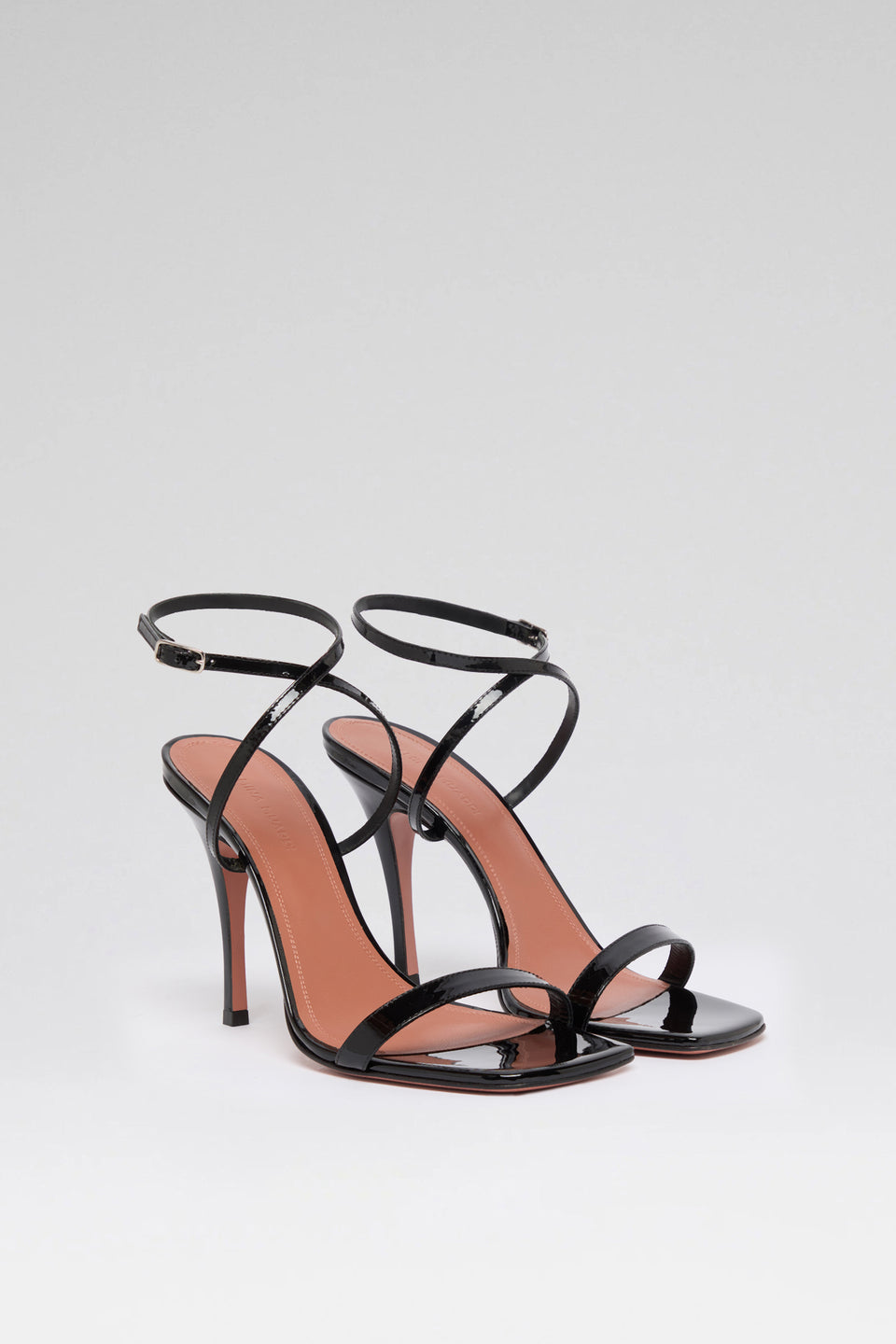 Felicia 100 luxury black patent sandals
