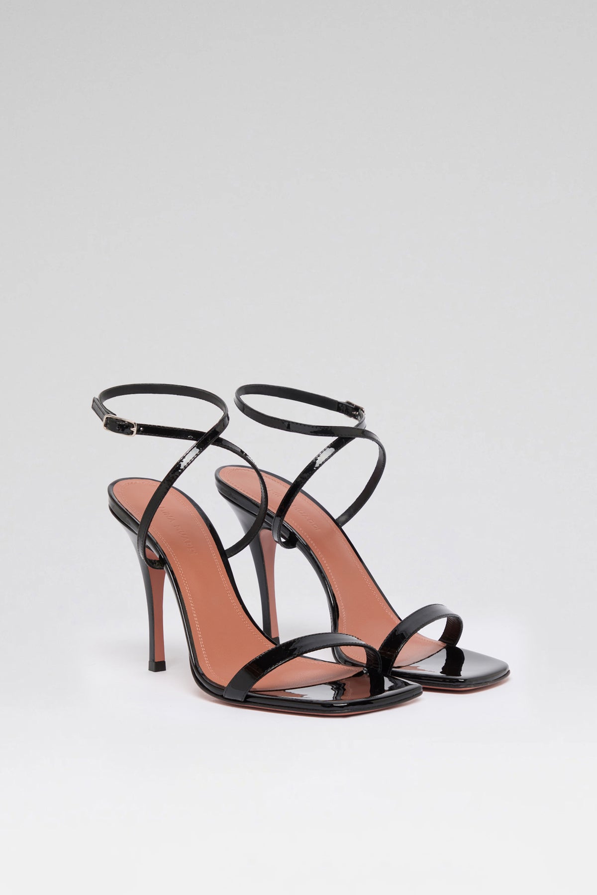 Felicia 100 luxury black patent sandals