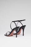 Felicia 100 luxury black patent sandals for women