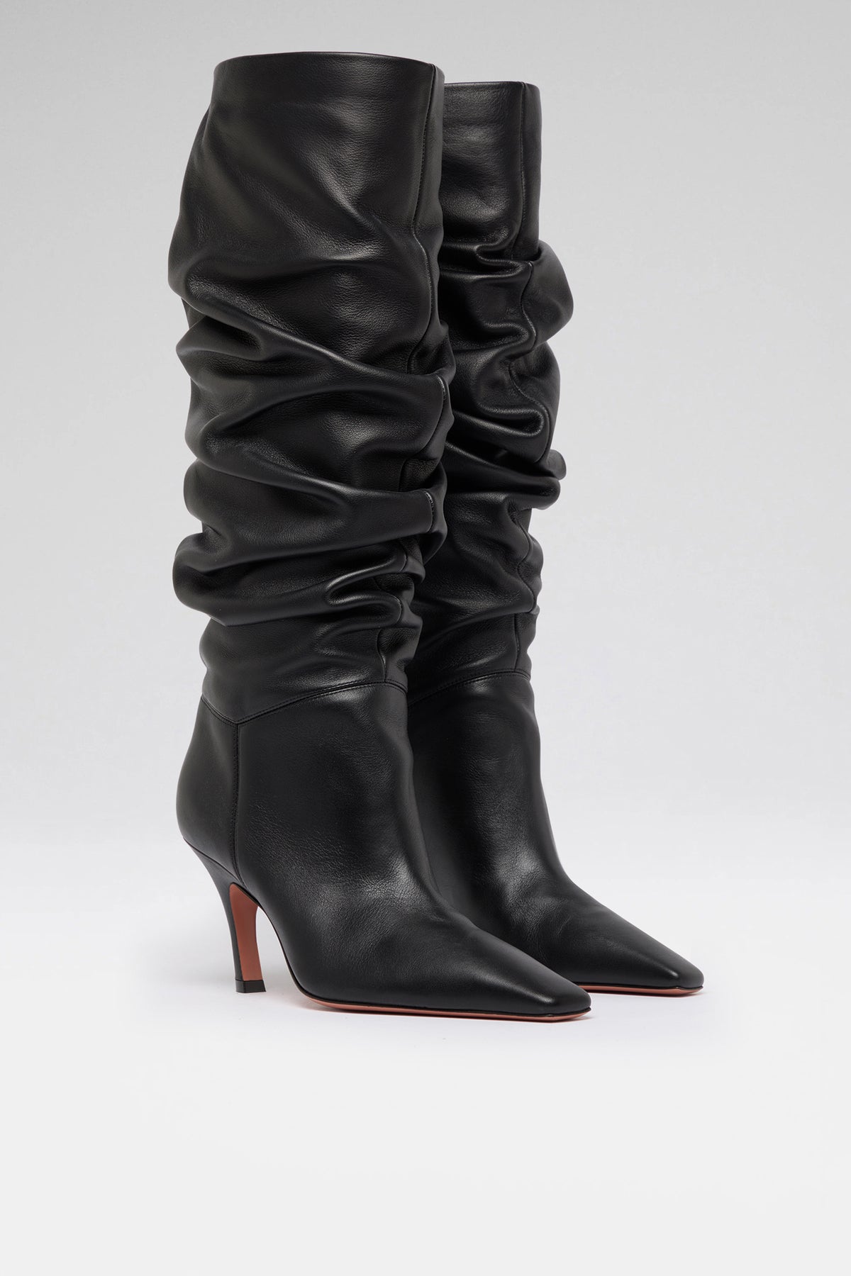 Jamie slouch 80 luxury black nappa boots