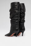 Jamie slouch 80 luxury black nappa boots for women