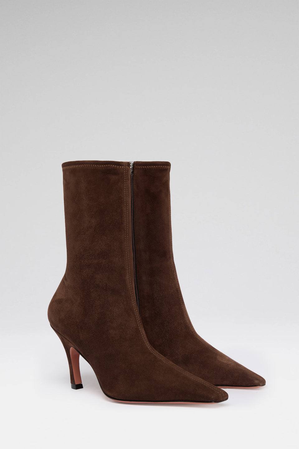 Jamie Stretch 80 luxury brown stretch suede boots