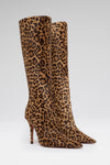 Felicia 100 luxury leopard pony boots