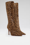 Felicia 100 luxury leopard pony boots