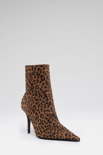 Barbara Bootie 90 Leopard Printed Suede