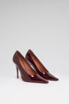 Felicia 100 designer merlot patent pumps
