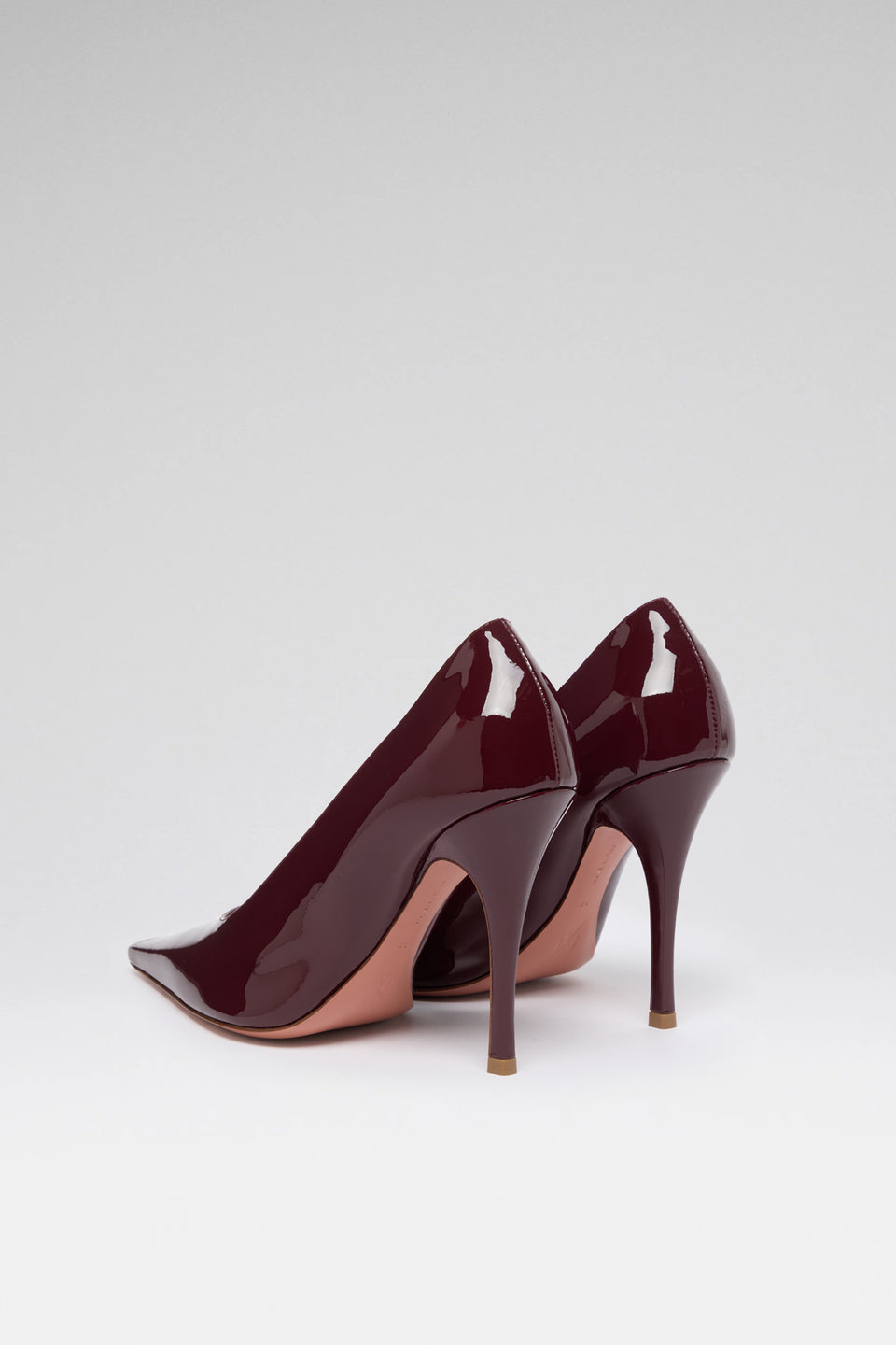 Felicia 100 designer merlot patent pumps for women