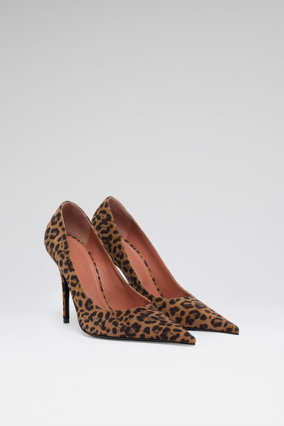 Barbara 105 luxury leopard printed suede pumps