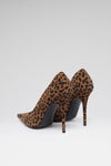 Barbara 105 luxury leopard printed suede pumps for women