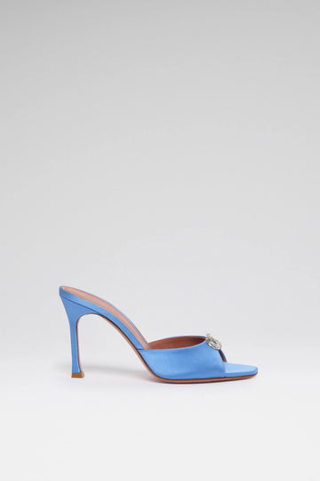 Mini Camelia Slipper 95 Sapphire Satin