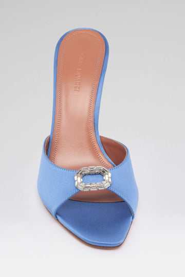 Mini Camelia Slipper 95 Sapphire Satin
