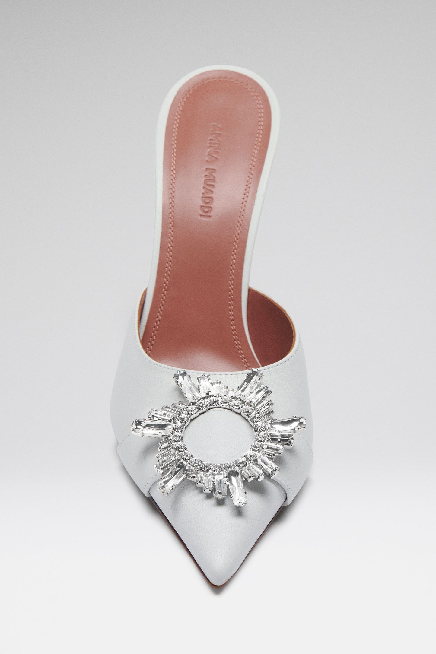 Begum Mule White Nappa