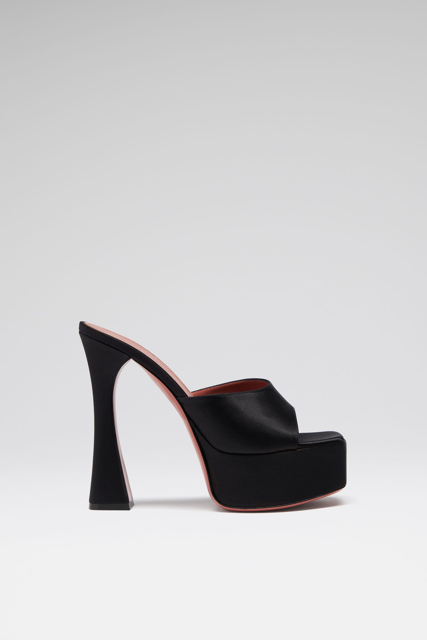 Dalida Plateau Slipper 140 Black Satin