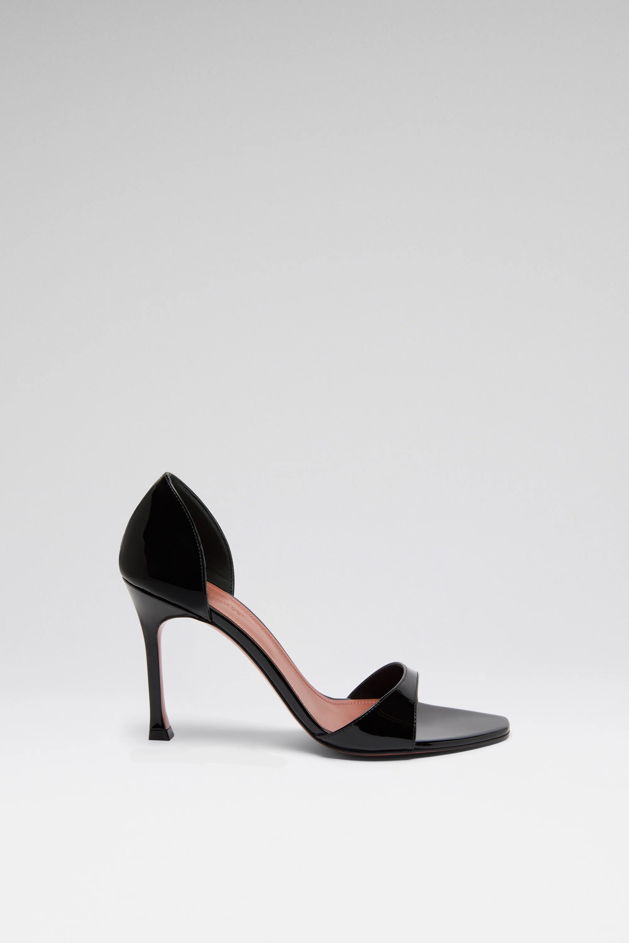サンダル・ミュール AMINA MUADDI SANDAL (AGNESESANDAL PATENTBLACK) AGNESE SANDAL