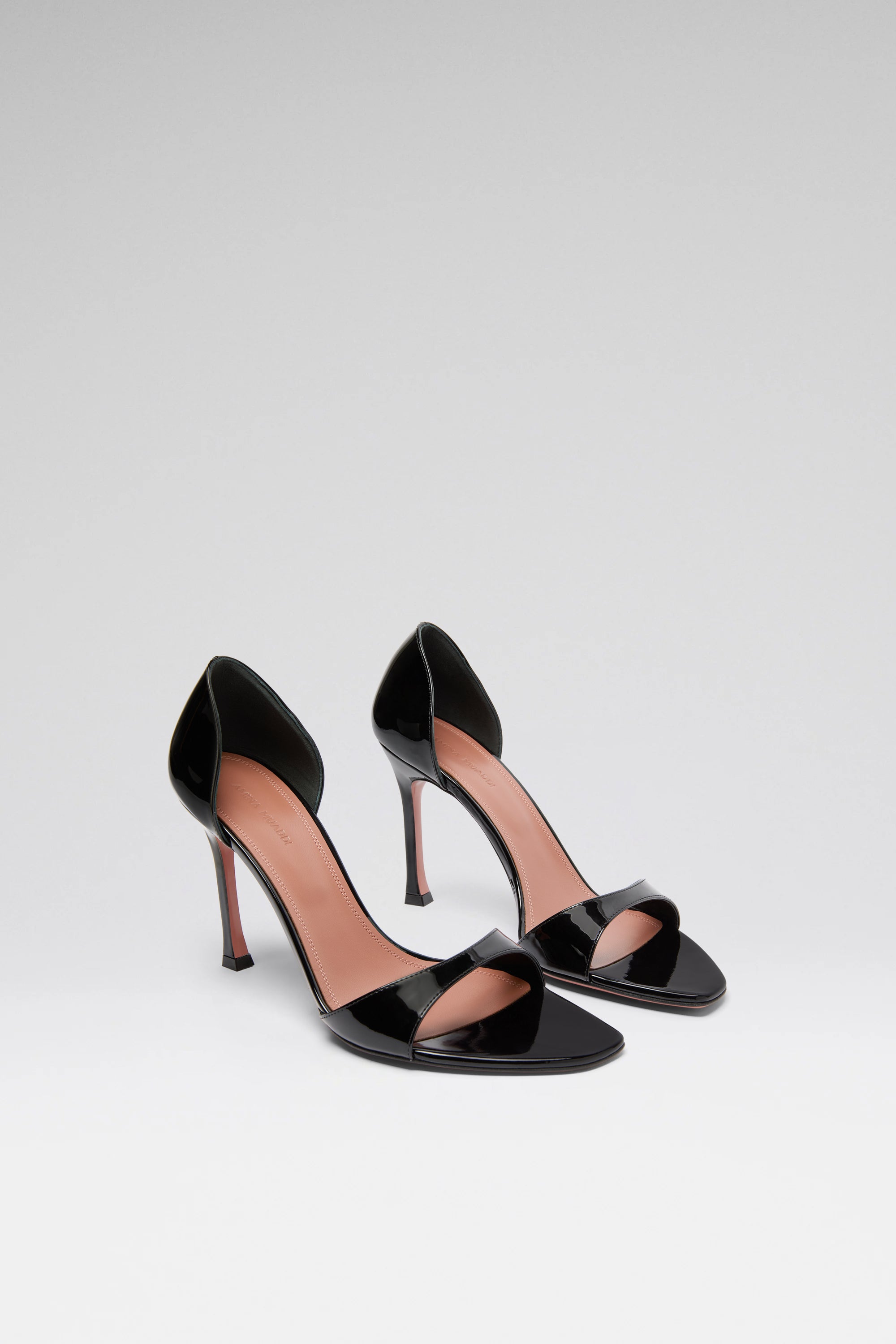 サンダル・ミュール AMINA MUADDI AGNESE SANDALS IN LAMINATED LEATHER AGNESE SANDAL
