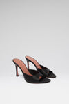Alexa Slipper Black Satin