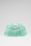 Camelia Clutch Mint Blue Feather